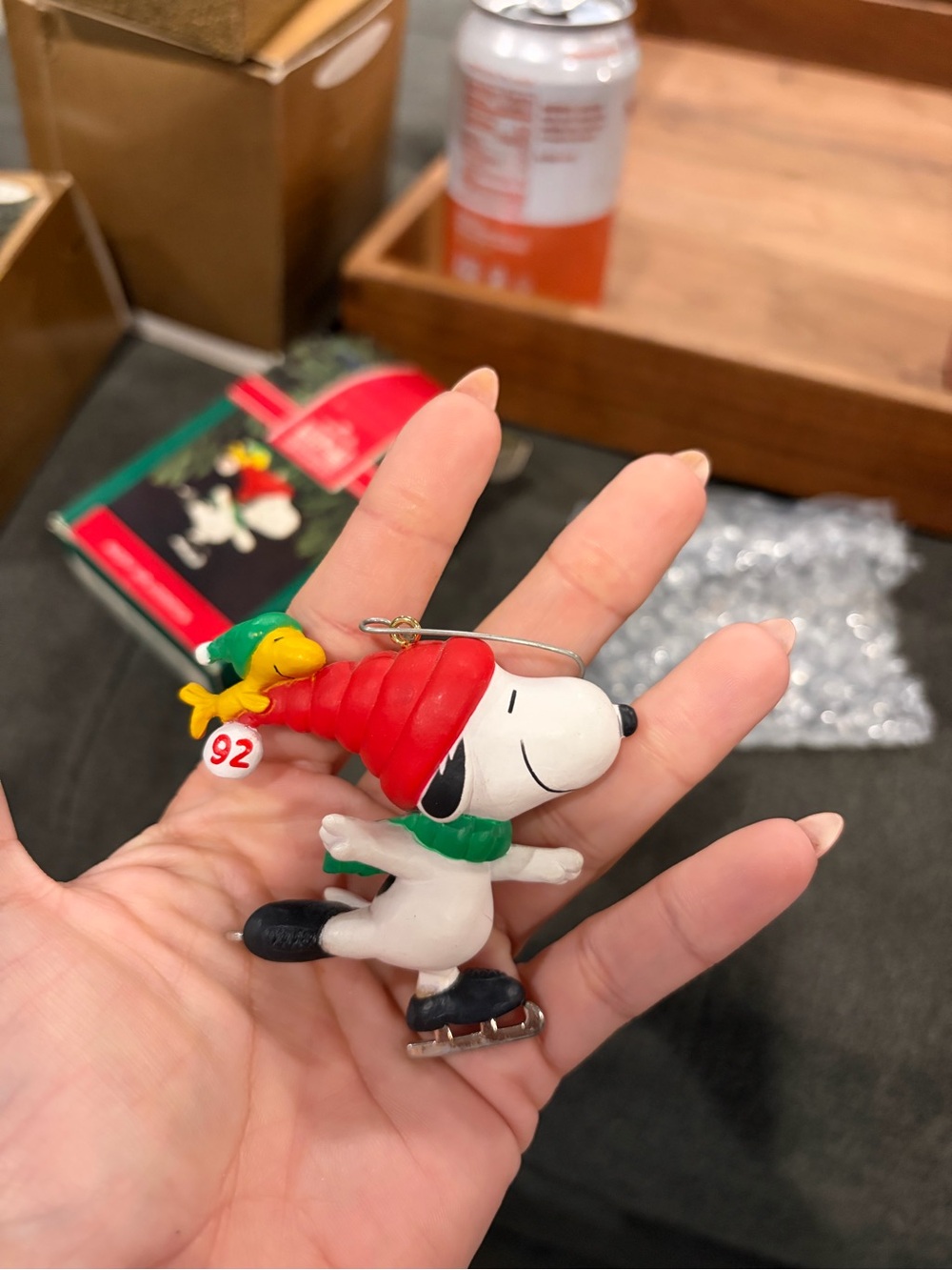 Hallmark Snoopy Holiday Ornament in Red, Green, Yellow, Black, White